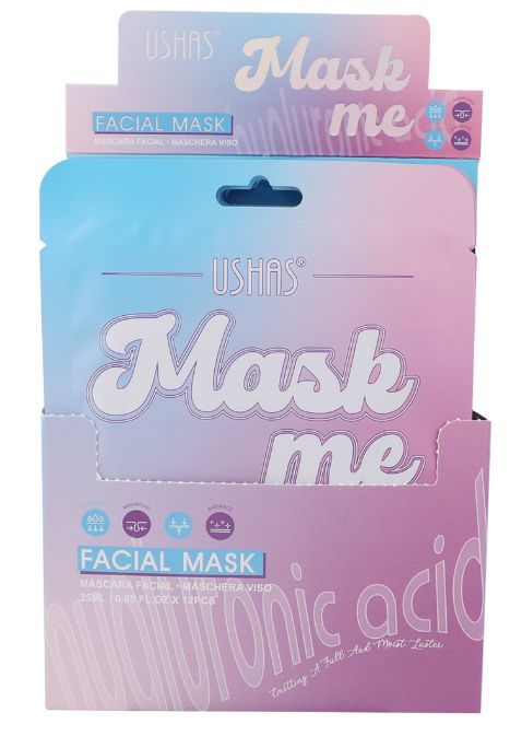 Mască Facială cu Acid Hialuronic-Set 12 bucăți, Hidratare Intensă și Efect Anti-Îmbătrânire