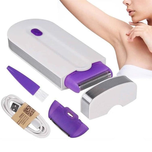 Epilator Electric 2 în 1 cu Senzor de Lumină – Dispozitiv Reîncărcabil pentru Epilare