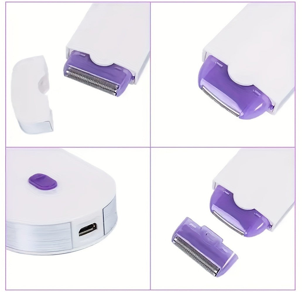 Epilator Electric 2 în 1 cu Senzor de Lumină – Dispozitiv Reîncărcabil pentru Epilare